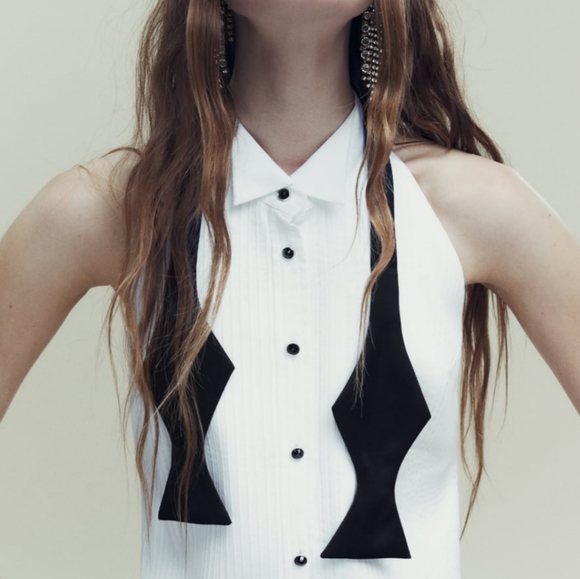 Zara 100% Silk Bow Tie - Picture 3 of 4